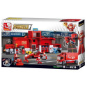 BLOCKS SLUBAN RACING CAR STATION 557 PCS