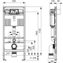 TECEPROFIL WC MODULE. H-1120 MM
