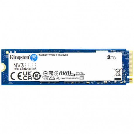 Kingston 2TB NV3 SSD M.2 2280 PCIe 4.0 NVMe, Read: 6,000/ Write: 5,000MB/s