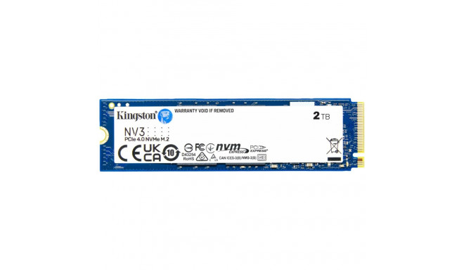 Kingston 2TB NV3 SSD M.2 2280 PCIe 4.0 NVMe, Read: 6,000/ Write: 5,000MB/s