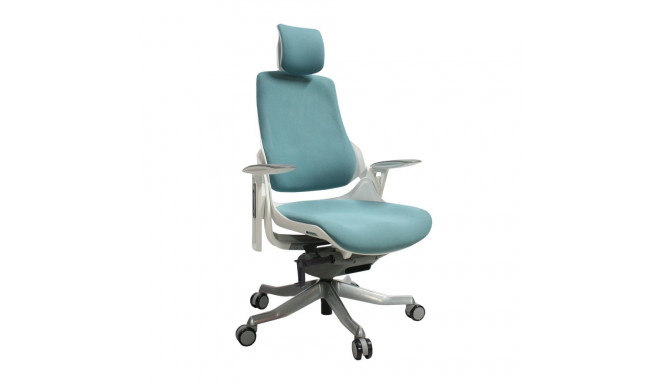 Task chair WAU teal blue/white