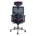 Task chair TUNE dark red/black