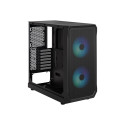 Fractal Design | Focus 2 | Side window | RGB Black TG Clear Tint | Midi Tower | Power supply include