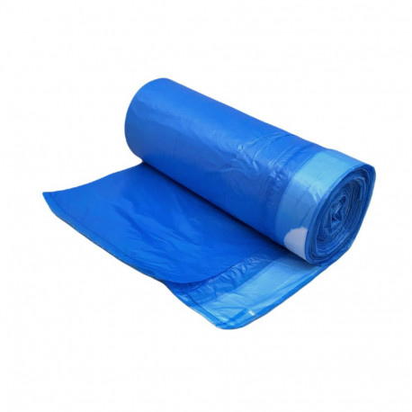 Prügikott nööridega 35L (510x530mm) LDPE 13mic 30tk/rullis sinine