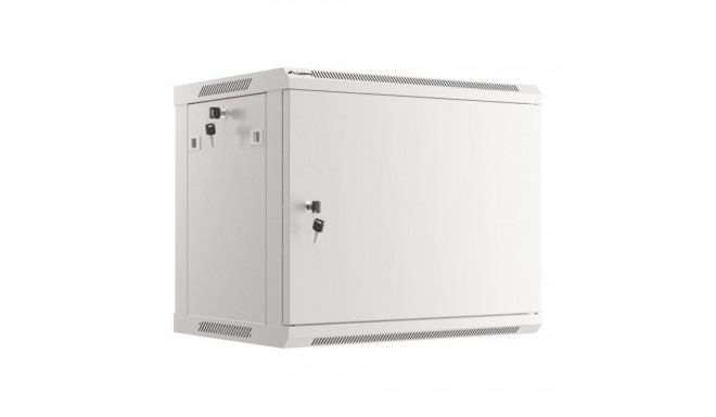 RACK CABINET 19" WALL-MOUNT 9U/600X450 (FLAT PACK) WITH METAL DOOR GREY LANBERG