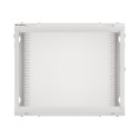 RACK CABINET 19" WALL-MOUNT 9U/600X450 FOR SELF-ASSEMBLY WITH METAL DOOR GREY LANBERG (FLAT PACK)
