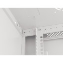 RACK CABINET 19" WALL-MOUNT 9U/600X450 FOR SELF-ASSEMBLY WITH METAL DOOR GREY LANBERG (FLAT PACK)