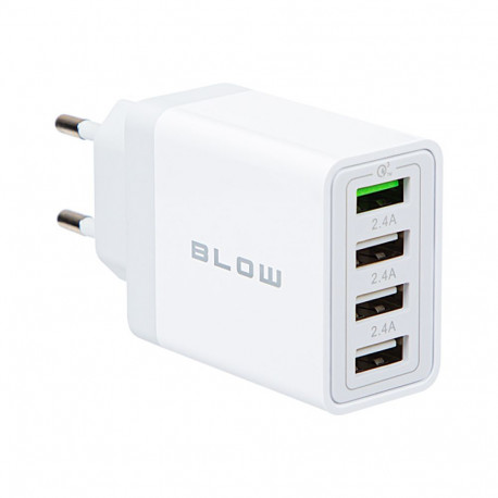 Võrgulaadija pistikupesa USBx3 + USB QC 30W