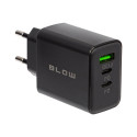 Võrgulaadija USB + USB-Cx2 pesa QC+PD 40W