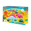 PLASTICINE SET DOUGH DINO PARK 4 COLORS