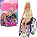 Barbie doll Mattel Fashonistas Doll in a wheelchair Checked outfit HJT13