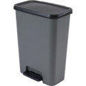 Curver Waste Bin Compatta 50L Pedal Waste Bin Gray