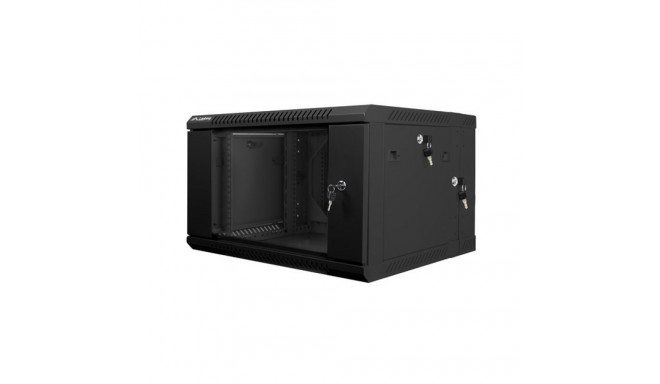 Lanberg WF02-6606-10B 6U seinapealne rack-kapp must