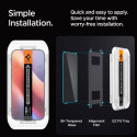 SPIGEN tempered glass GLAS.TR ”EZ FIT” 2-pack for IPHONE 16 Pro Max clear