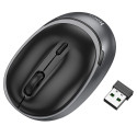 HOCO computer wireless mouse 2,4G 1600 dpi GM34 black metal gray
