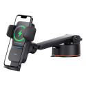 BASEUS car holder with wireless charging automatic for windshield / console 15W SUDD000001 black