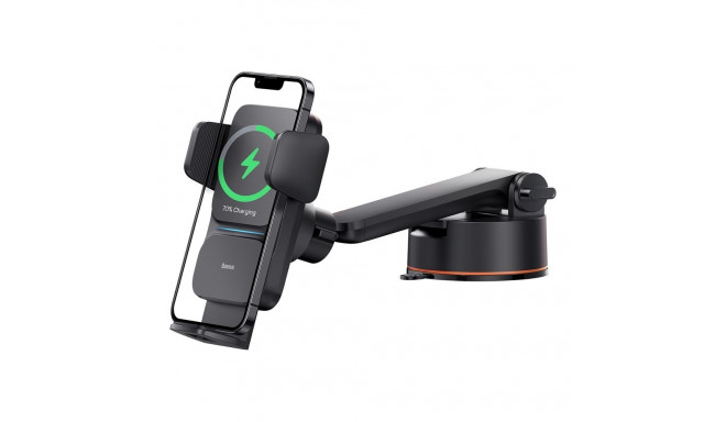 BASEUS car holder with wireless charging automatic for windshield / console 15W SUDD000001 black