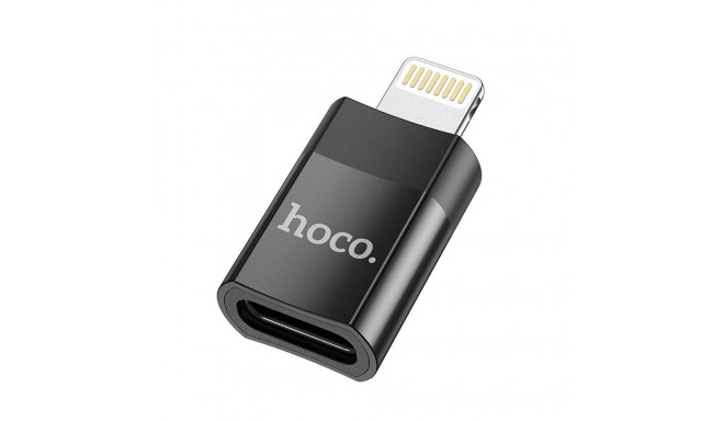 Adapter USB C to Lightning Hoco UA17 black