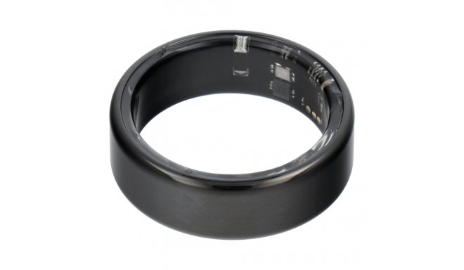 Smart Ring R11M - smart steel ring with charging box Size 8 (18,1mm) black