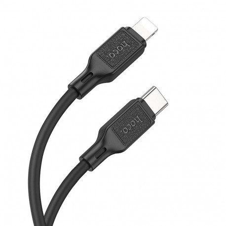Cable USB C to Lightning Hoco PD 20W 1 m X90 black