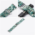 FORCELL F-DESIGN FA04 marble textured resin strap for APPLE Watch 42 / 44 / 45 / 49 mm green