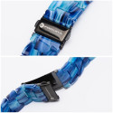 FORCELL F-DESIGN FA04 marble textured resin strap for APPLE Watch 42 / 44 / 45 / 49 mm blue