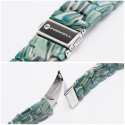 FORCELL F-DESIGN FA04 marble textured resin strap for APPLE Watch 38 / 40 / 41 mm green