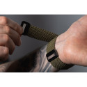 FORCELL F-DESIGN FA02 nylon magnetic strap for APPLE Watch 42 / 44 / 45 / 49 mm dark olive green