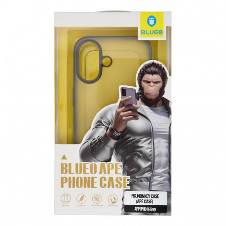 BLUEO APE Phone Case - Apple iPhone 16 gray