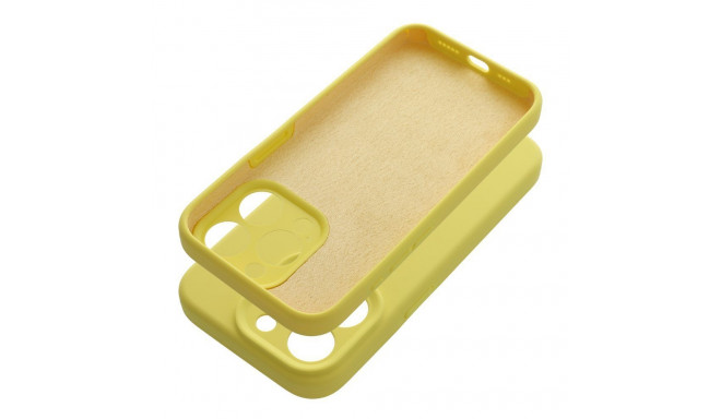 Case for iPhone 16 PLUS Silicone 2mm (camera protection) yellow
