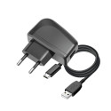 BLUE STAR LITE travel charger 2A 10W USB A + cable USB A to Micro USB TFK-TC-1095B black