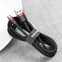 BASEUS cable USB A to Micro USB 2,4A Cafule CAMKLF-B91 1 m black red