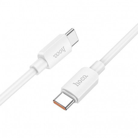 Cable USB C to USB C Hoco PD 6A 100W 1 m X96 white