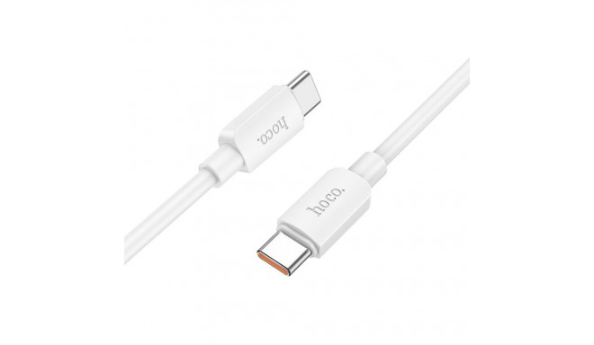 Cable USB C to USB C Hoco PD 6A 100W 1 m X96 white