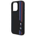 BMW BMHMP16L23SCUK iPhone 16 Pro 6.3" black/black hardcase Silicone Cut Tricolor Lines MagSafe