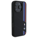 BMW BMHMP16L23SCUK iPhone 16 Pro 6.3" black/black hardcase Silicone Cut Tricolor Lines MagSafe