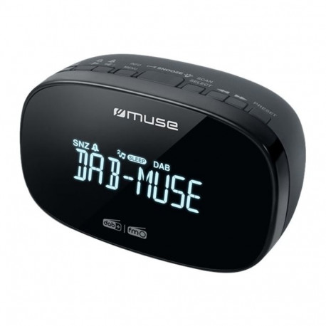 Muse M-150 CDB DAB+/FM topelt äratuskell raadio äratusfunktsioon AUX sisend must