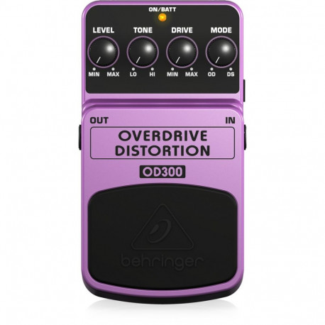 Behringer efektipedaal OD300, lilla, must