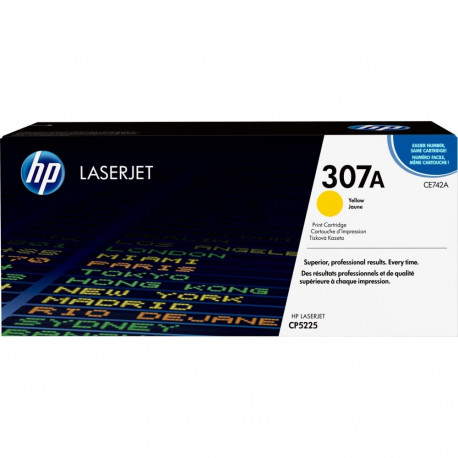 HP 307A kollane originaal LaserJet toonerikassett