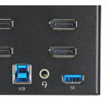 StarTech.com 2 Port Quad Monitor DisplayPort KVM Switch - 4K 60Hz UHD HDR - Desktop 4K DP 1.2 KVM wi