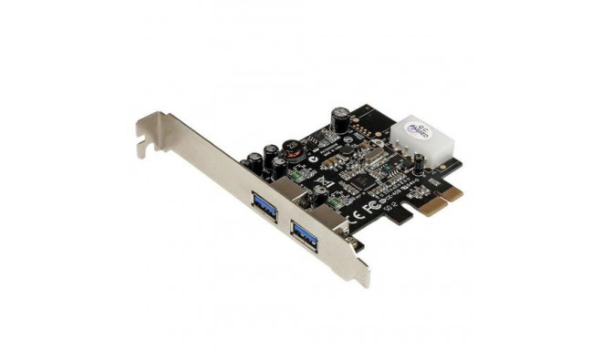 StarTech.com 2 Port PCI Express (PCIe) SuperSpeed USB 3.0 Card Adapter with UASP - LP4 Power