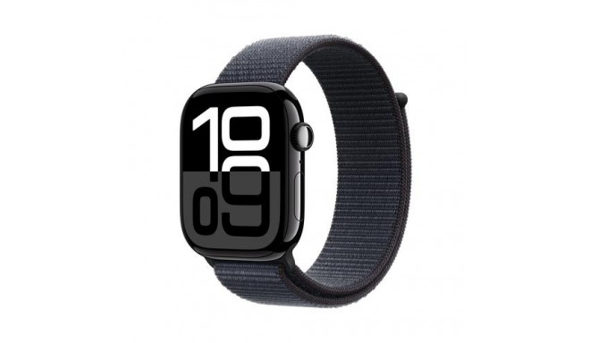 Apple Watch Series 10 GPS + Cellular 46mm Jet Black Aluminium Case with Ink Sport Loop