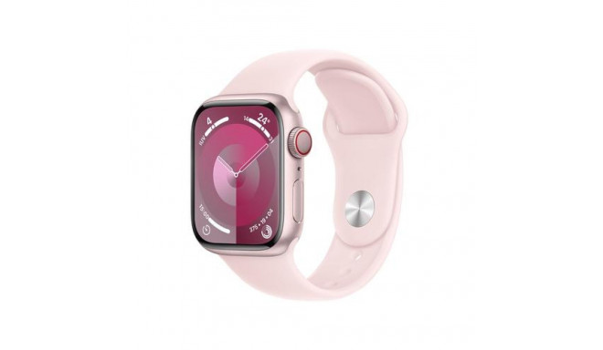 Apple Watch Series 9 41 mm Digital 352 x 430 pixels Touchscreen 4G Pink Wi-Fi GPS (satellite)