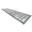 CHERRY KC 6000 SLIM FOR MAC Corded Keyboard, Silver/White, USB (QWERTY - UK)