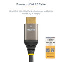 StarTech.com 16ft (5m) Premium Certified HDMI 2.0 Cable - High-Speed Ultra HD 4K 60Hz HDMI Cable wit