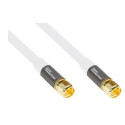 Alcasa GC-M2088 coaxial cable RG-6 15 m F White