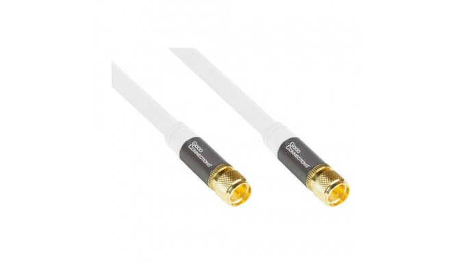 Alcasa GC-M2088 coaxial cable RG-6 15 m F White