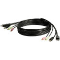 StarTech.com 6ft 4-in-1 USB DisplayPort KVM Switch Cable w/ Audio &amp; Microphone