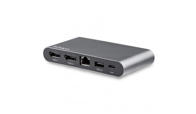 StarTech.com USB C Dock - 4K Dual Monitor DisplayPort - Mini Laptop Docking Station - 100W Power Del