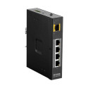 D-Link DIS‑100G‑5PSW Unmanaged L2 Gigabit Ethernet (10/100/1000) Power over Ethernet (PoE) Black